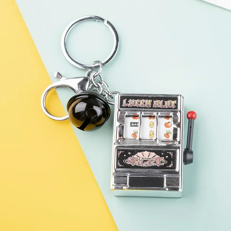 Lucky Mini Slot Machine Key Chain