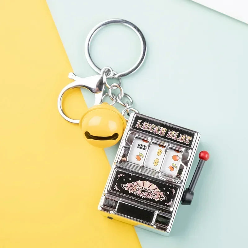 Lucky Mini Slot Machine Key Chain
