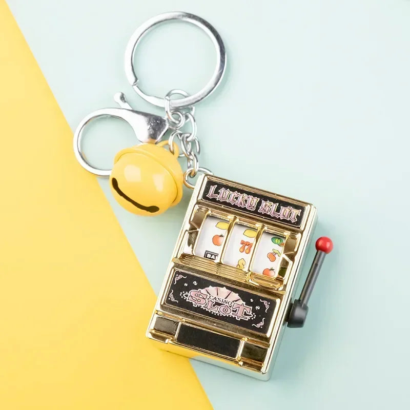 Lucky Mini Slot Machine Key Chain