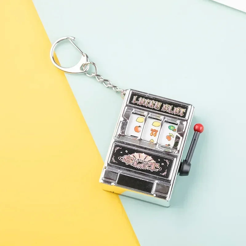 Lucky Mini Slot Machine Key Chain