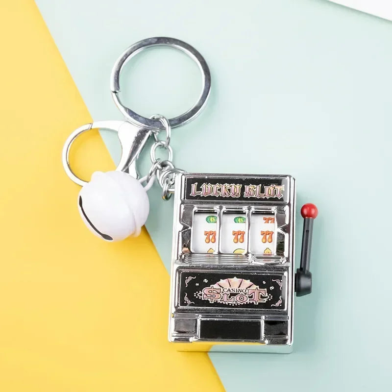 Lucky Mini Slot Machine Key Chain