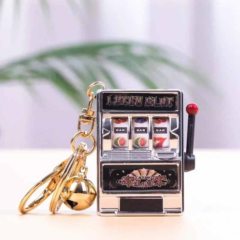 Lucky Mini Slot Machine Key Chain