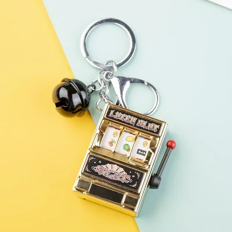 Lucky Mini Slot Machine Key Chain